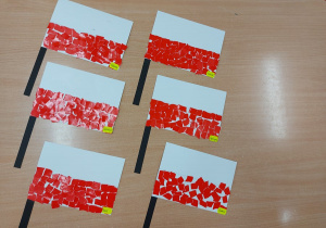 Flaga Polski - wyklejanka