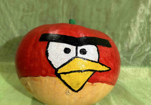 Dyniowy angry bird.