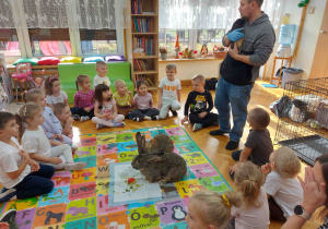 Pan przedstawia świnkę morską.