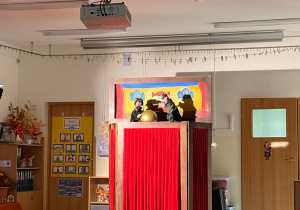 Spotkanie wilka i leśniczego.