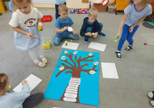 Tworzymy plakat drzewko praw dzieci.