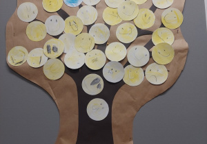 Praca wspólna - Drzewo emocji.