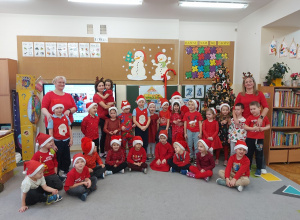 Zdjęcie grupowe z Mikołajem