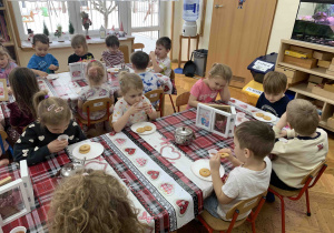 Herbatka i ciasteczko na koniec pracy.