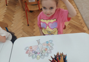 Dziewczynka i jej skonczona praca.