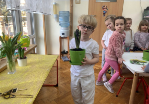 Chłopiec z hiacyntem.