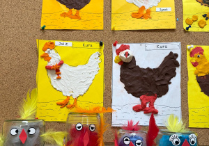 Praca plastyczna - kura.