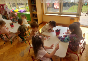 Kolorowanie pana Ble w grupie 4-latków.
