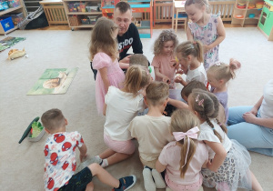 Kropelki oglądają ślimaki.