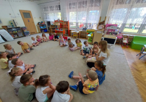 Warsztaty poduszkowe w grupie 4 latków.