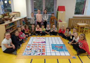 Ułożone przez dzieci puzzle